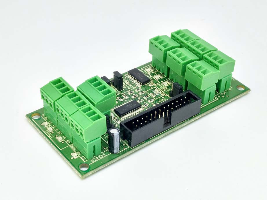 Bi-Directional Parallel Port CNC Interface Card with DIN Rail Mounting