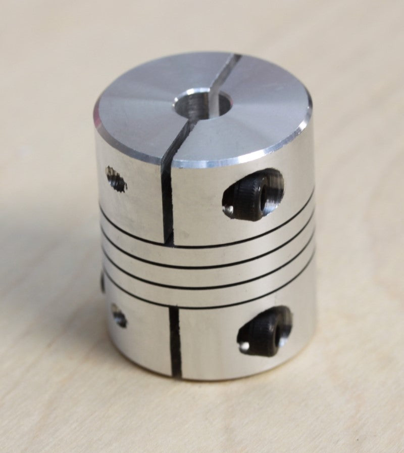 5 X 8mm Rigid Clamp Shaft Coupler Double Length CNC Mill Motor 5 X 8mm Rigid Clamp Shaft Coupler Double Length CNC Mill Motor