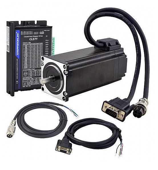 Closed Loop NEMA 23 Stepper Motor (425 oz-in 8mm single shaft) and Mat – BuildYourCNC