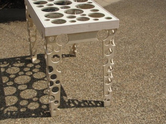 Dave Hair's Stunning Champagne Table made with the blackToe CNC Router