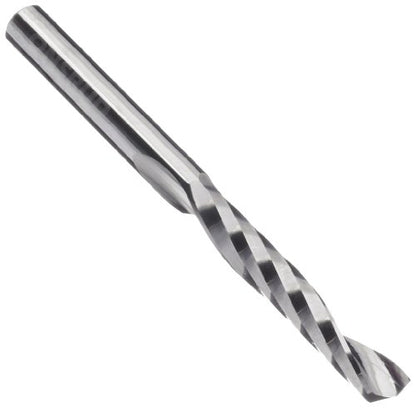 primary image of LMT Onsrud 65-020 Solid Carbide Upcut Spiral O Flute Cutting Tool, Inch, Uncoated (Bright) Finish, 21 Degree Helix, 1 Flute, 3.0000" Overall Length, 0.1875" Cutting Diameter, 0.2500" Shank Diameter