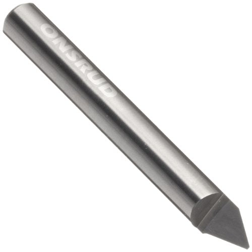 primary image of LMT Onsrud 37-01 Solid Carbide Engraving Tool, Uncoated (Bright) Finish, 1 Flute, 0.005" Tip Diameter, 60 Degree, 1/4" Shank Diameter, 2" Overall Length (Pack of 1)