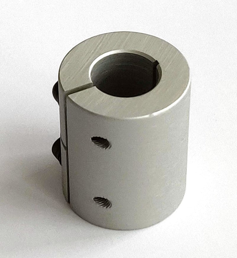 1/2" to 1/2" - Rigid Coupling Aluminum- 1/2" bores at each end