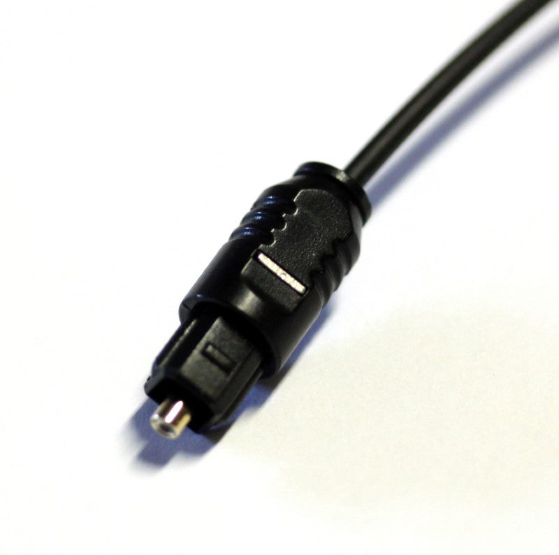 Image of the connector end of one of the optical cables