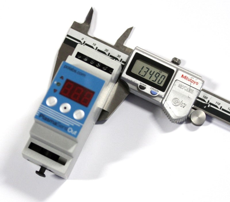 The width of the plasmasense and plasmasenseout at 1.35 inches