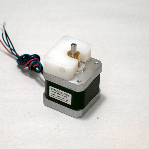 White Plastic part on stepper motor