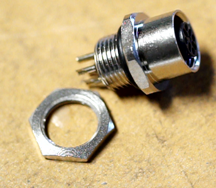 M12 4-Pin Female Sensor Connector (For Proximity, Limit, E-Stop Switch ...