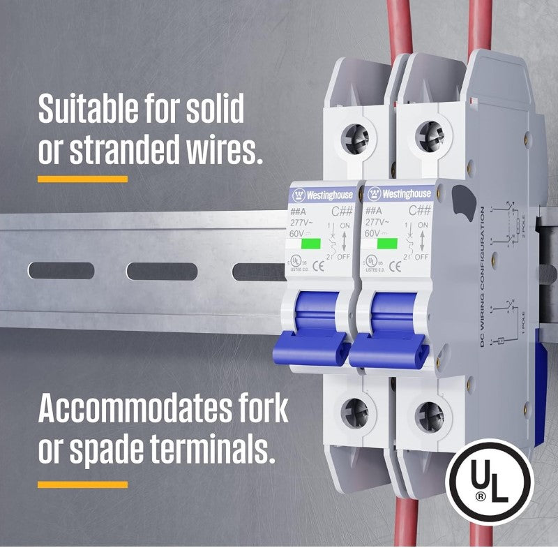 Miniature Circuit Breaker, 30 Amp, Single Pole on DIN