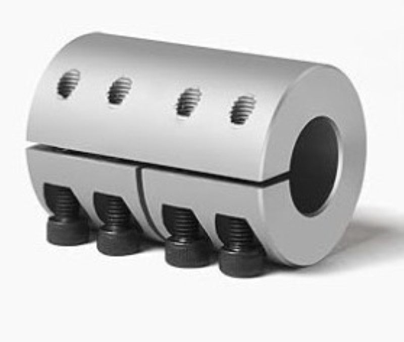 8mm to 12.7mm Shaft Coupling, Aluminum Rigid Clamp-on main image