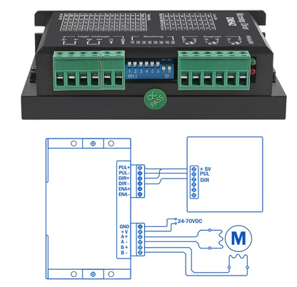 Motor Driver 18-50V DC Up to 4.2 amps 400 to 25000 Steps/Revolution