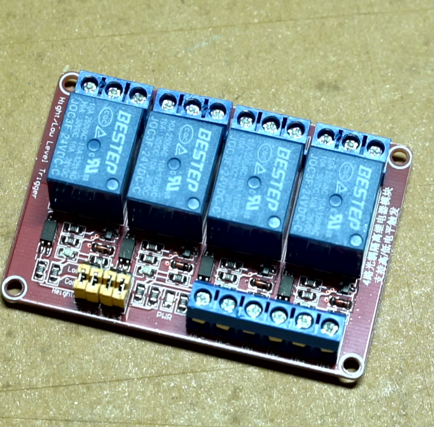 24VDC Quad (4 Channel) Relay Module