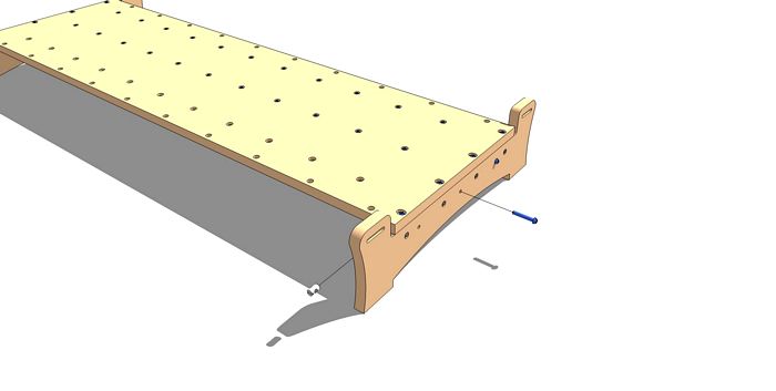 Second Under Table Support Opposite End Connection