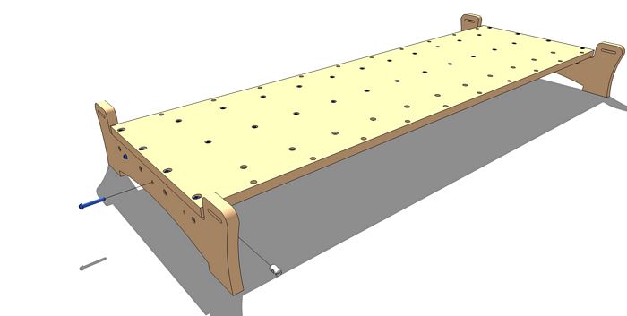 Second Table End Support Connection