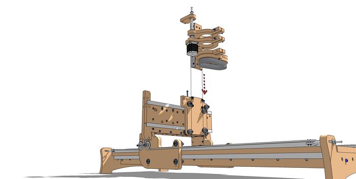 Insert the Z-Axis Assembly into the Machine