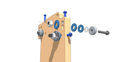 Add Top Right Y-Rail V-Groove Bearing Assembly