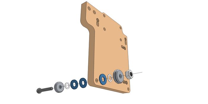 Bottom Left Y-Axis V-Groove Assembly