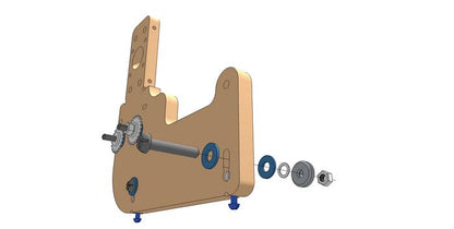 Add Bottom Front V-Groove Assembly to Motor End Gantry Side