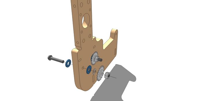 Add Idler Sprocket to the Motor End Gantry Side