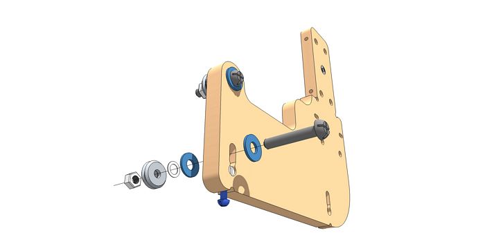 Add V-Groove Assembly to Lower Front of Shaft end Gantry Side