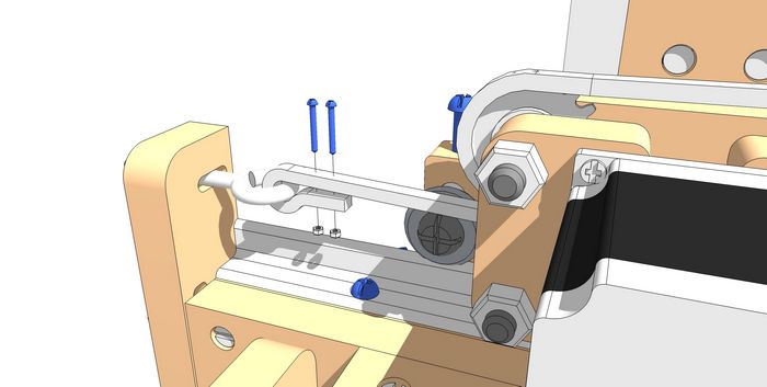 Secure the Roller Chain on the Low Side of the Y-Axis