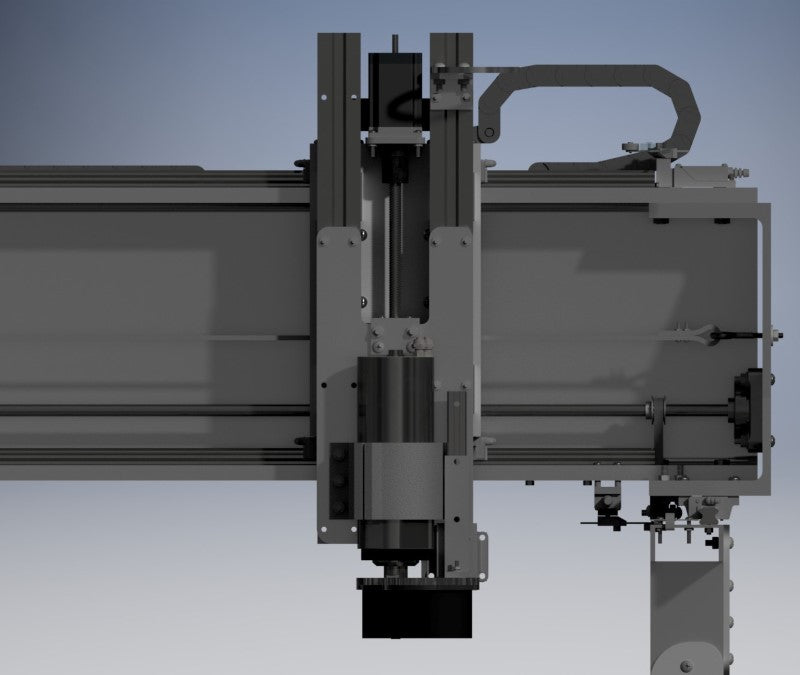 A portion of the front view of the Fabricator Pro CNC Machine