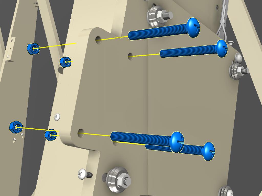 Fasten Y axis stepper motor mount screws to the ZY plate