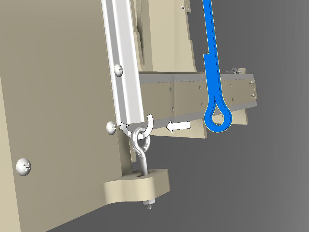 Attach lower Y axis roller chain