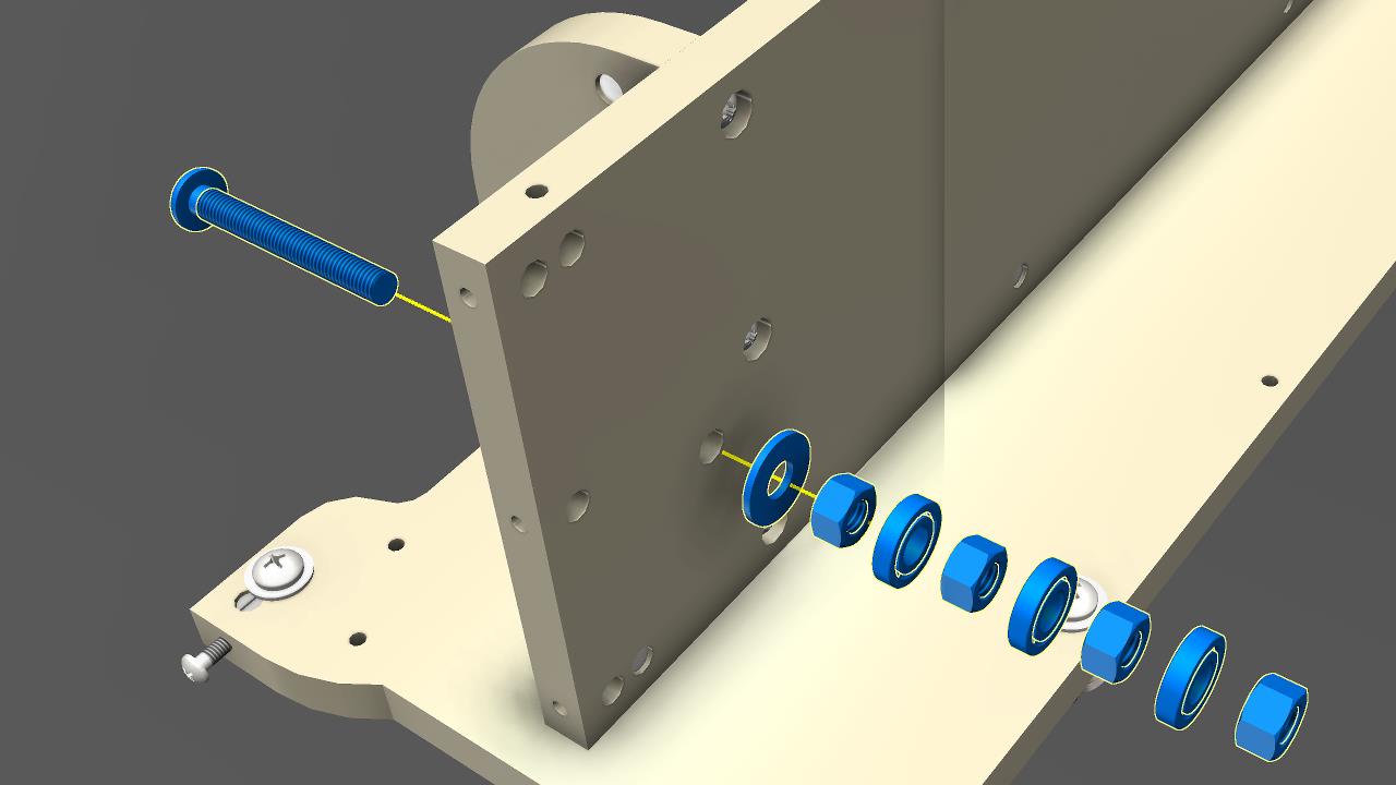 Install constant force spring axle assembly