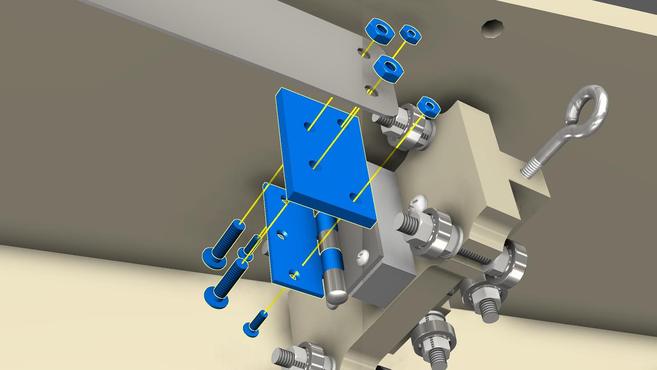 Attach constant force spring to the CFS bearing truck