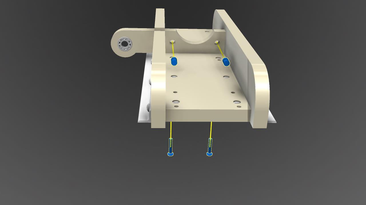 Attach the Z axis bearing mount to the Z axis rail support