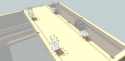 Fasten Hinges to Hinge Plate and Door Panels