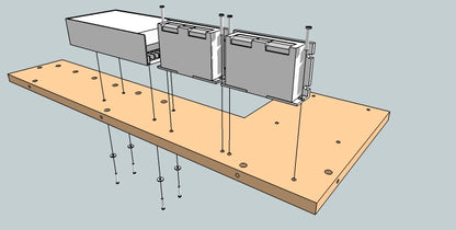 Attach stepper drivers and power supply for the drivers