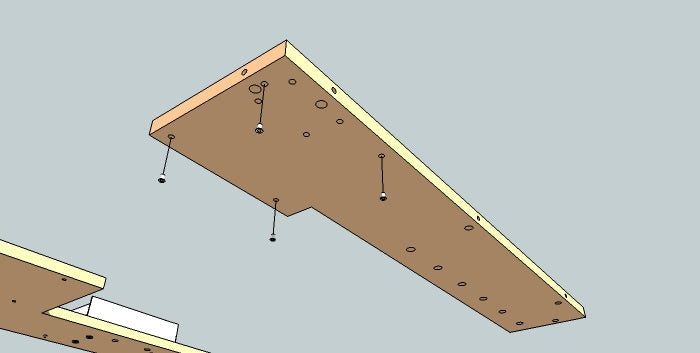 Add nut inserts into base for motherboard