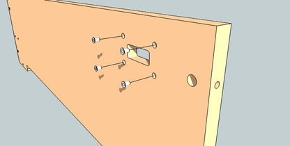 Add nut inserts for LED indicator Panel