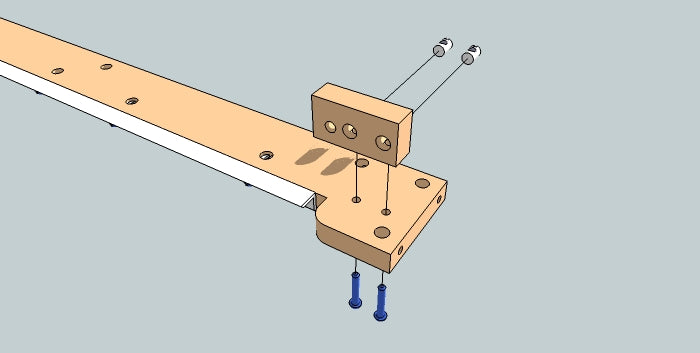 Fasten Belt Bearing Support to Rail Support