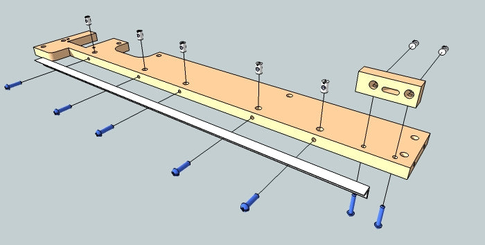 Attach Rail and Belt Bearing Support to Right Rail Support