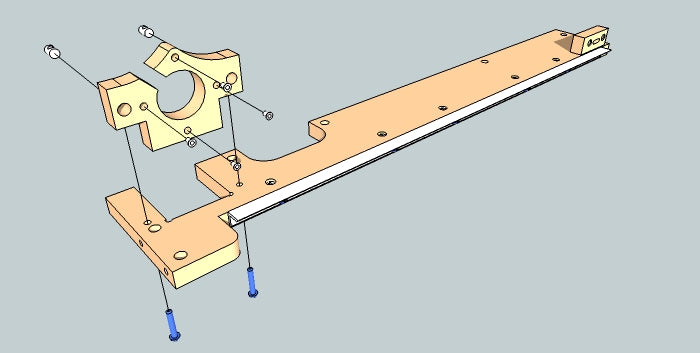 Fasten Y-Axis Stepper Motor Mount