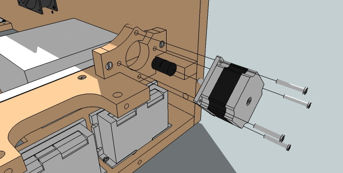 Attach Y-Axis Stepper Motor