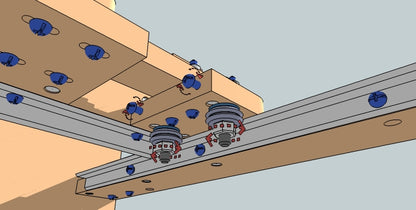 Adjust the Y-Axis V-Groove Bearings Against the Y-Axis Rail