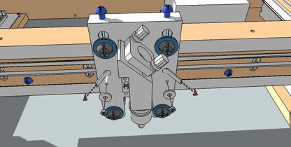 Threading the belt into the plate