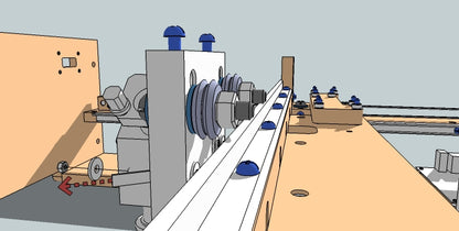 Adding the screw, not and washer to the nozzle plate to secure the belt