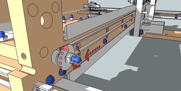 Routing the Belt Around the Idler Bearing