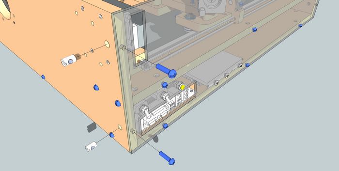 Attach the Left Panel to the Back Panel