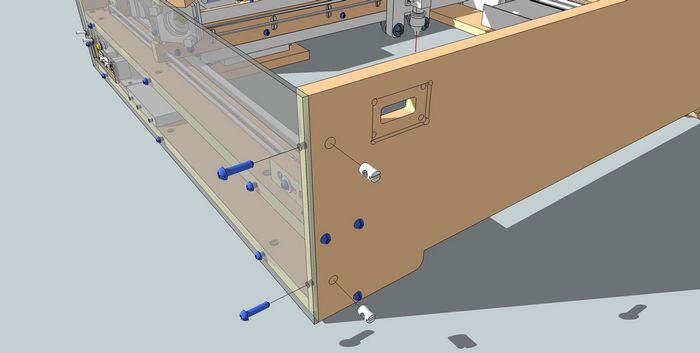 Attach the Left Panel to the Front Panel