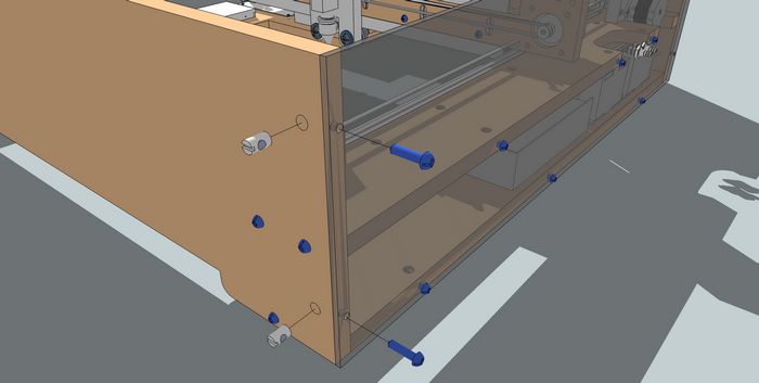 Attach Right Panel to the Front Panel