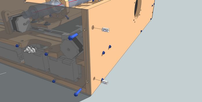 Attach Right Panel to Back Panel