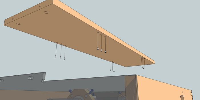 Add Nut Inserts to Hinge Plate