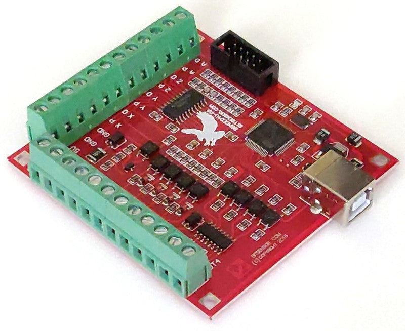 Mach3 usb board view to the USB connector side