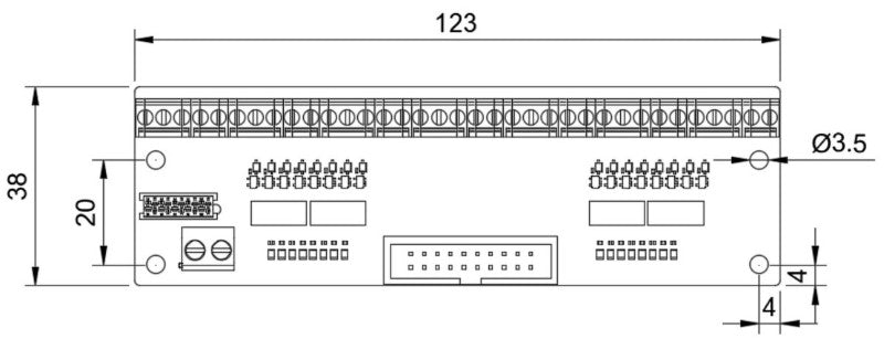 PoOptoIn isolated inputs breakout board measurements