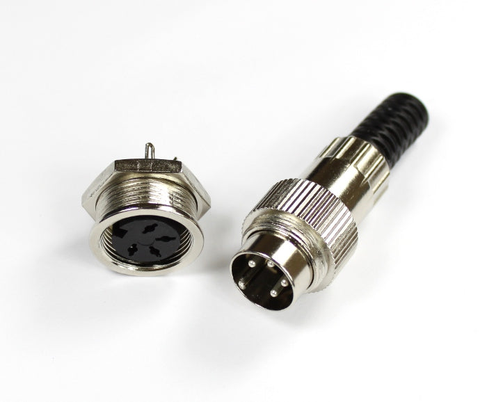 4 Pin Round Male and Female Connectors